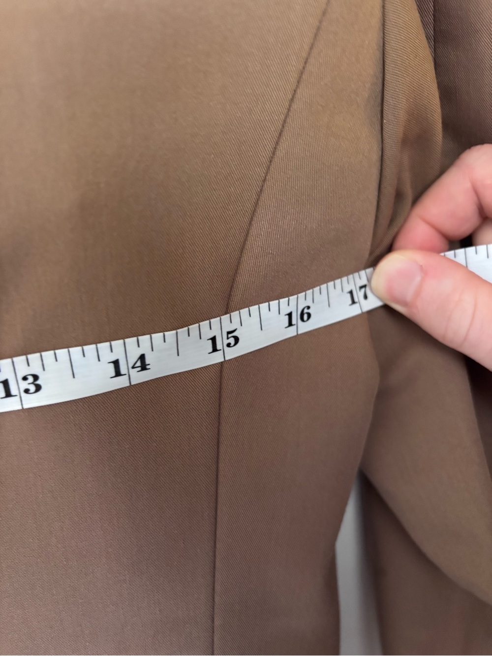 Mango Taupe Brown Womens Pantsuit Blazer (Size 8) & Trousers (Size 10) - Picture 4 of 6